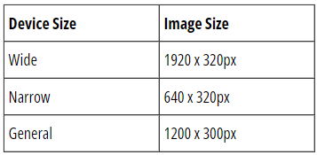 Image sizes for speaker portal branding on LineUp Ninja