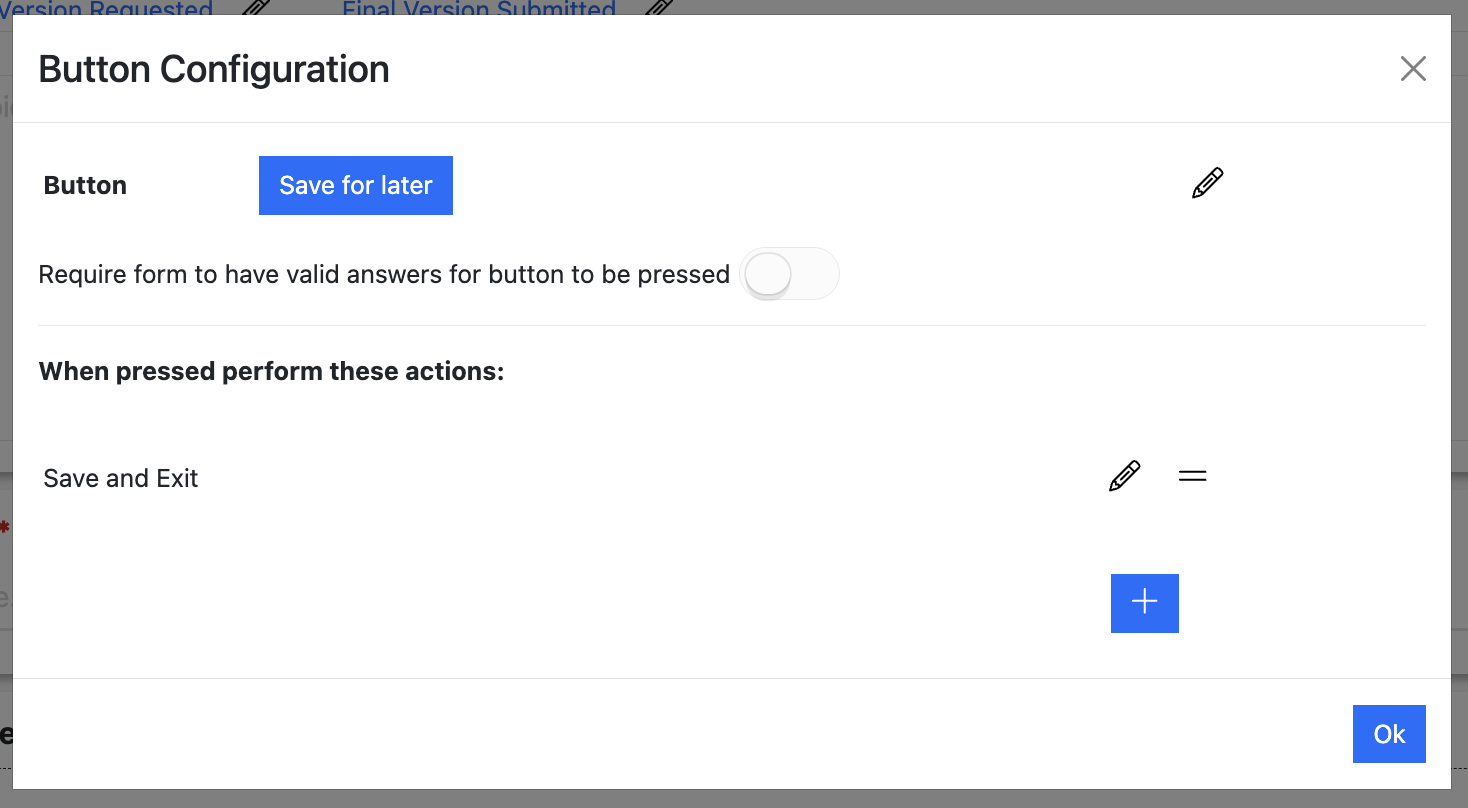 Screenshot of the Speaker Task Form advanced editing popup